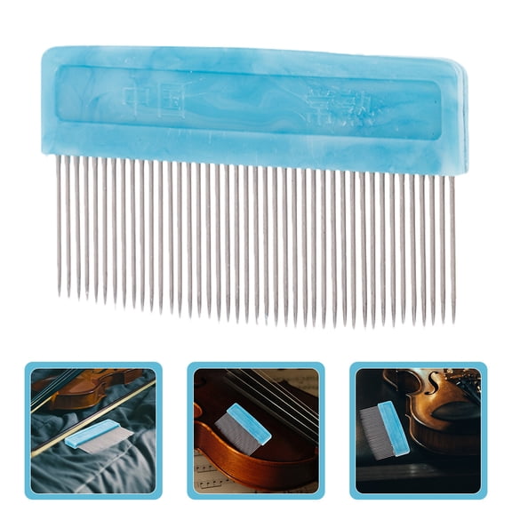 SEWCHICS 3Pcs Violin Bow Grooming Comb Iron and Plastic Material for Home Use with Comfortable Grip