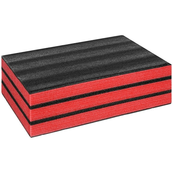 SEWCHICS 3pcs High Density EPE Foam Inserts for Toolbox Storage, Lightweight Multi-Color Cushioning Pads for Tool Organization