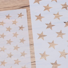 SEWCHICS 3-Pack Hollow Star Stencil Templates for Wall Art, Fabric, Paper Crafting, Home Decor and Projects