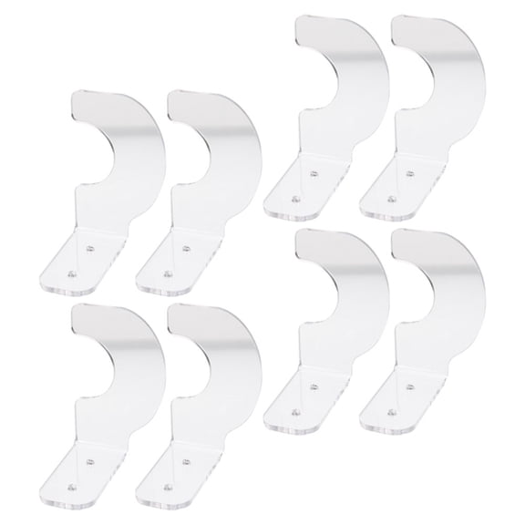 SEWCHICS Acrylic Bat Rack Wall-Mounted Transparent Metal for Storing Bats