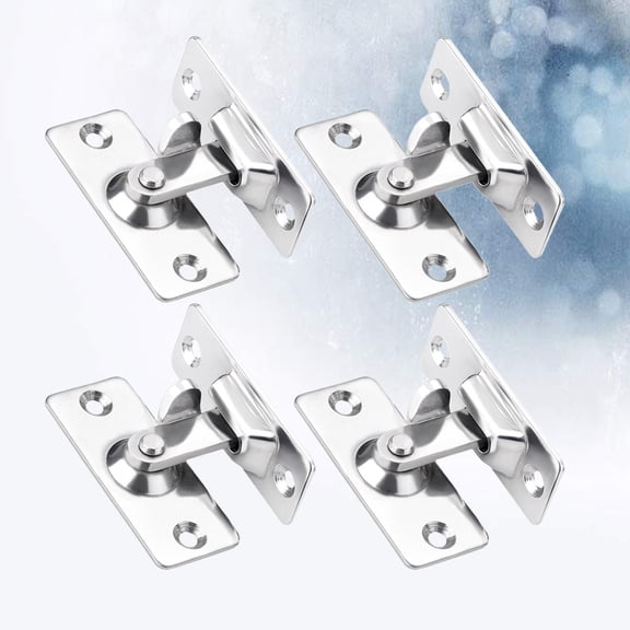 SEWCHICS 4-Pack 90 Degree Stainless Steel Door Latch Bolt, Right-Handed Hardware for Home Security and Door Use