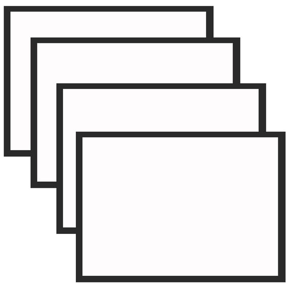 SEWCHICS 4-Pack Black Self-Adhesive Magnetic PVC Frames for Artistic Display and Photo Mounting