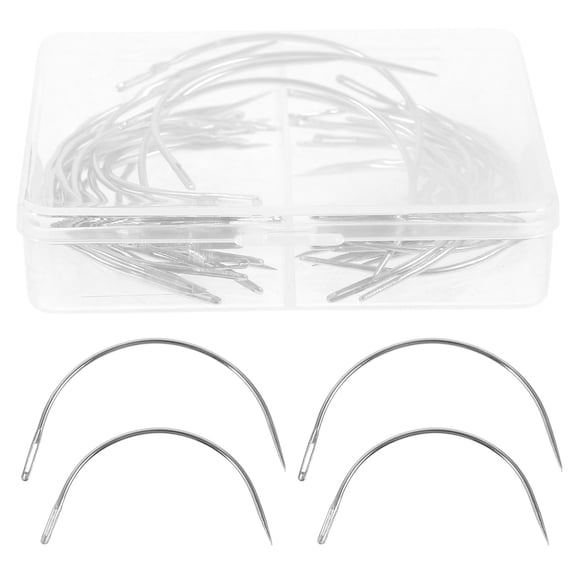 SEWCHICS 40-Piece Bent Sewing Needle Set for Repair, Quilting, Embroidery, and Crafting Projects