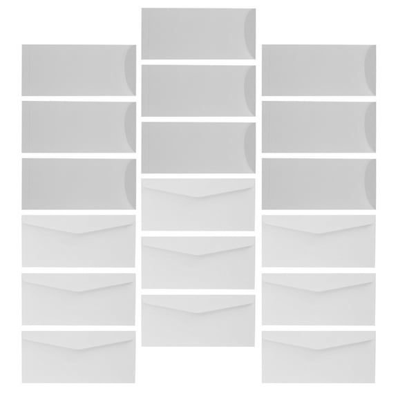 SEWCHICS 40Pcs White Letter Size Envelopes Thick Paper for Invitations Cash and Cards