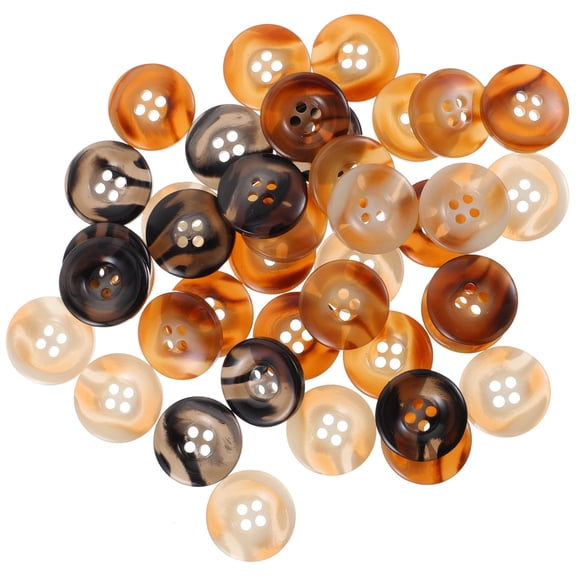 SEWCHICS Resin Buttons for Jeans, 40 Pieces, Sturdy Sewing Accessories for Clothing and Craft Projects