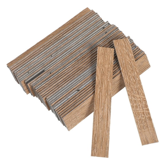 SEWCHICS Wear Resistant Khaki Wood Mini Floor For Tiny House Accessories 40Pcs