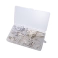 thumbnail image 1 of SEWCHICS 42-Piece White Plastic Seamless Nail Hooks for Hanging Small Frames, Clocks, and Wall Decorations, 1 of 4