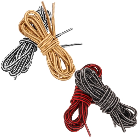 SEWCHICS 4 Pairs Thick Round Rope Shoe Laces for Shoes, and Versatile Design Perfect for Fashion and Style