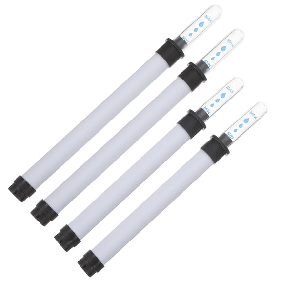 SEWCHICS 4-Piece White Plastic Potted Plant Hygrometer Set with Water Shortage Reminder for Indoor Gardening