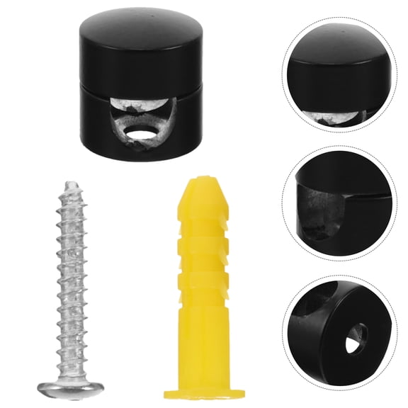 SEWCHICS Aluminum Cord Grip Strain Relief, Black, for Lamp Security, 4Pcs