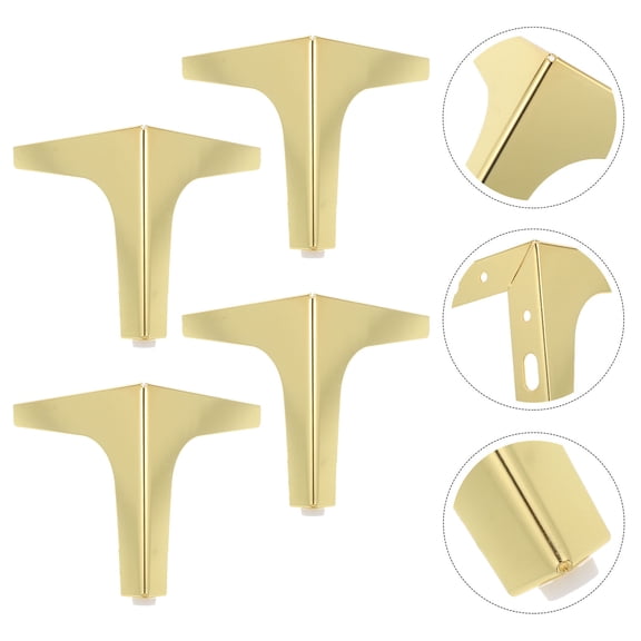 SEWCHICS Golden Iron Furniture Legs, Sturdy and Durable for All Furniture