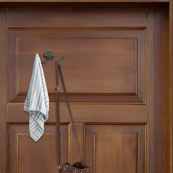 SEWCHICS Heavy Duty Hook Zinc Alloy 4Pcs Assorted Color Zinc Alloy Clothes Hook