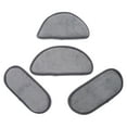 thumbnail image 1 of SEWCHICS 4-Pack Grey Semicircular Microfiber Drip Trays for Mini Fridge Leak and Household Use, 1 of 8