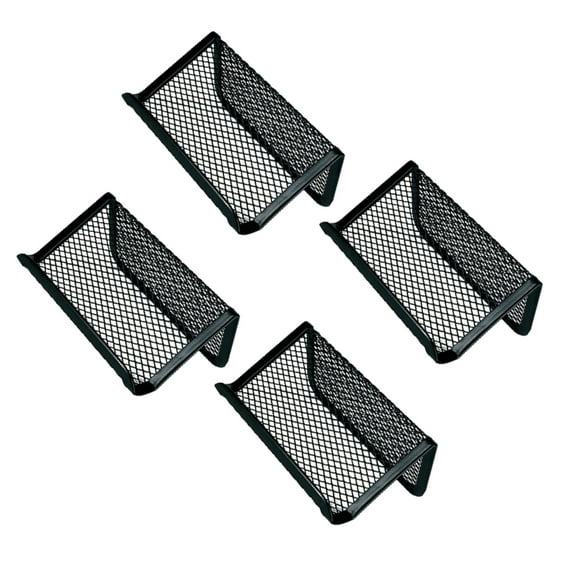 SEWCHICS 4Pcs Professional Business Cards Holders Bright Luster for Office and School Use