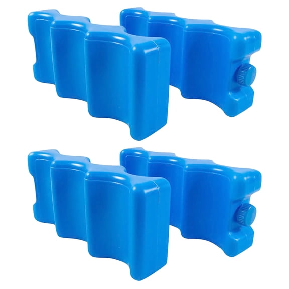 SEWCHICS Reusable Blue Rubber Ice Packs for Breastmilk Storage and Coolers, Lightweight and Portable, 4Pcs