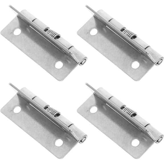 SEWCHICS 4Pcs Stainless Steel Spring Hinges for Doors Automatic Self Closing with Noise Reduction and Easy Installation