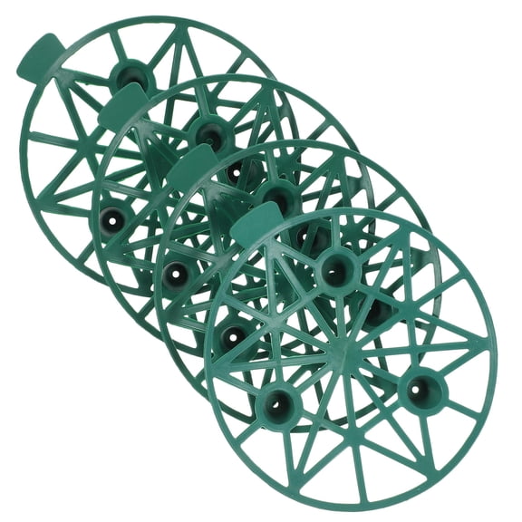 SEWCHICS 4Pcs Watermelon Support Stands Green Plastic Melon Cradles for Garden Plant Protection