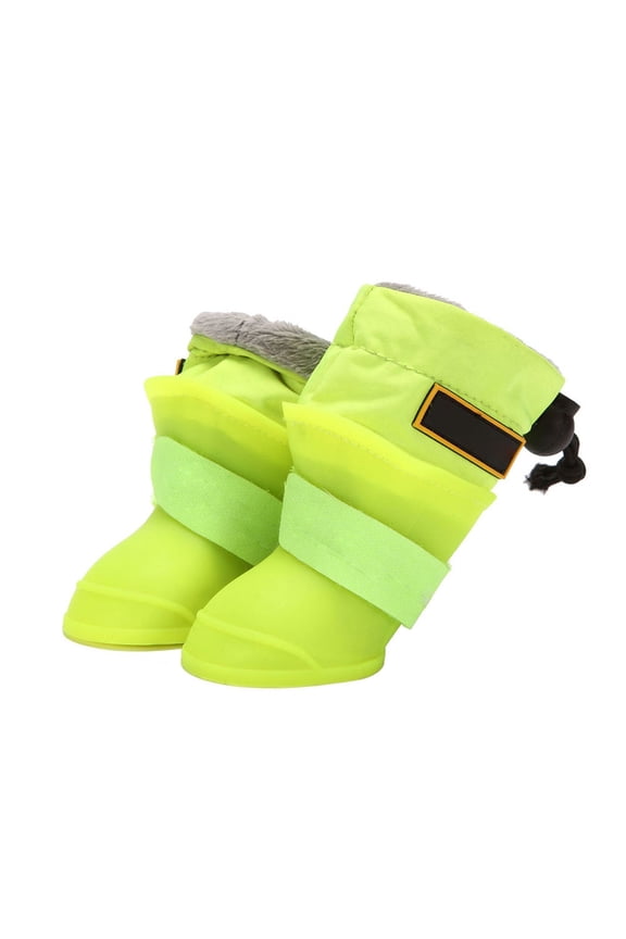 4Pcs Waterproof Pet Galoshes with Easy for Outdoor Dog Protection