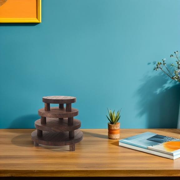 SEWCHICS Natural Wood Riser, Elegant Design, Minimalist Style, Perfect for Figurines