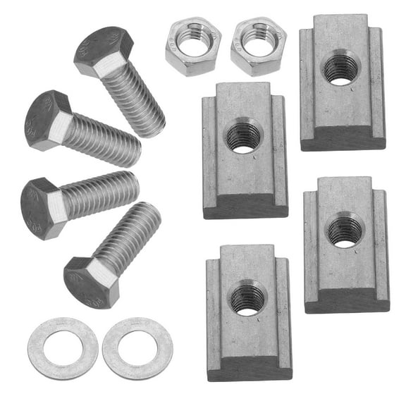 SEWCHICS 4Sets T Slot Nuts Silver Stainless Steel for Truck Bed Rail Accessories Easy Installation Durable and Reliable