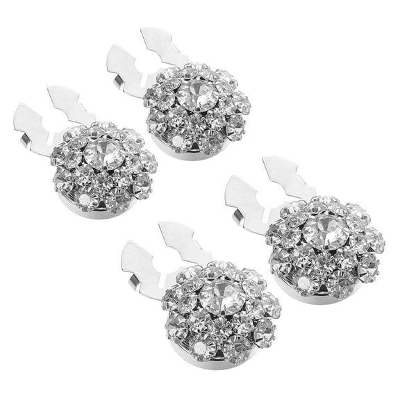 SEWCHICS 4pcs Crystal Embellishments for Clothes, Handbags, Shoes & Crafts, Sparkling Shine, Versatile Fashion Accessory Set