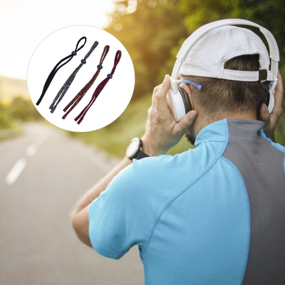 SEWCHICS Eyeglass Straps Fabric Anti- Outdoor Sunglasses Holders 4 Pieces Lightweight