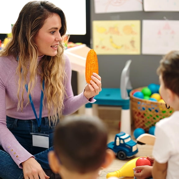 SEWCHICS 4-Pack Realistic Foam Corn Decorations for Home, Kitchen, and Fall Harvest Display