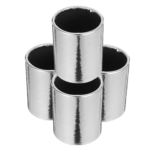 SEWCHICS 4Pcs Plated Silver Flower Boxes for Bouquet Packaging Perfect for Weddings and Birthdays