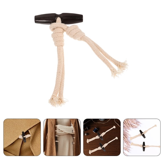 SEWCHICS Clothes Buttons Decors Beige Resin 5 Pairs