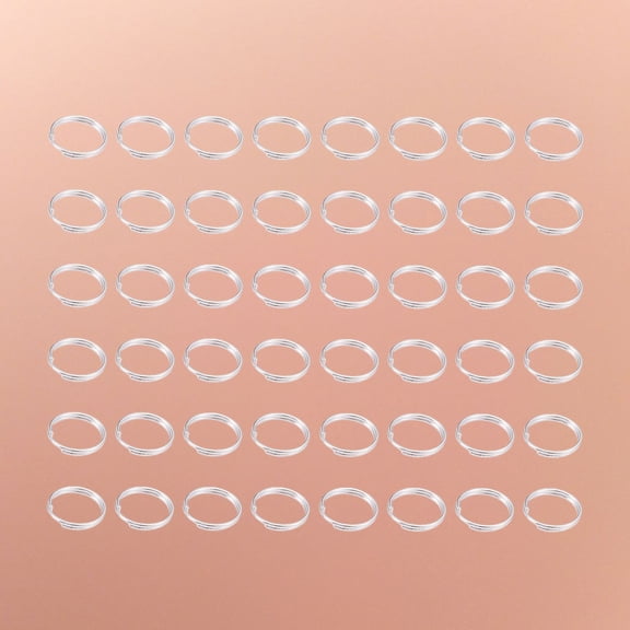 SEWCHICS 500 Pcs Charm Attachment Rings Jewelry Findings Silver Iron Connecting Craft for Jewelry Makers