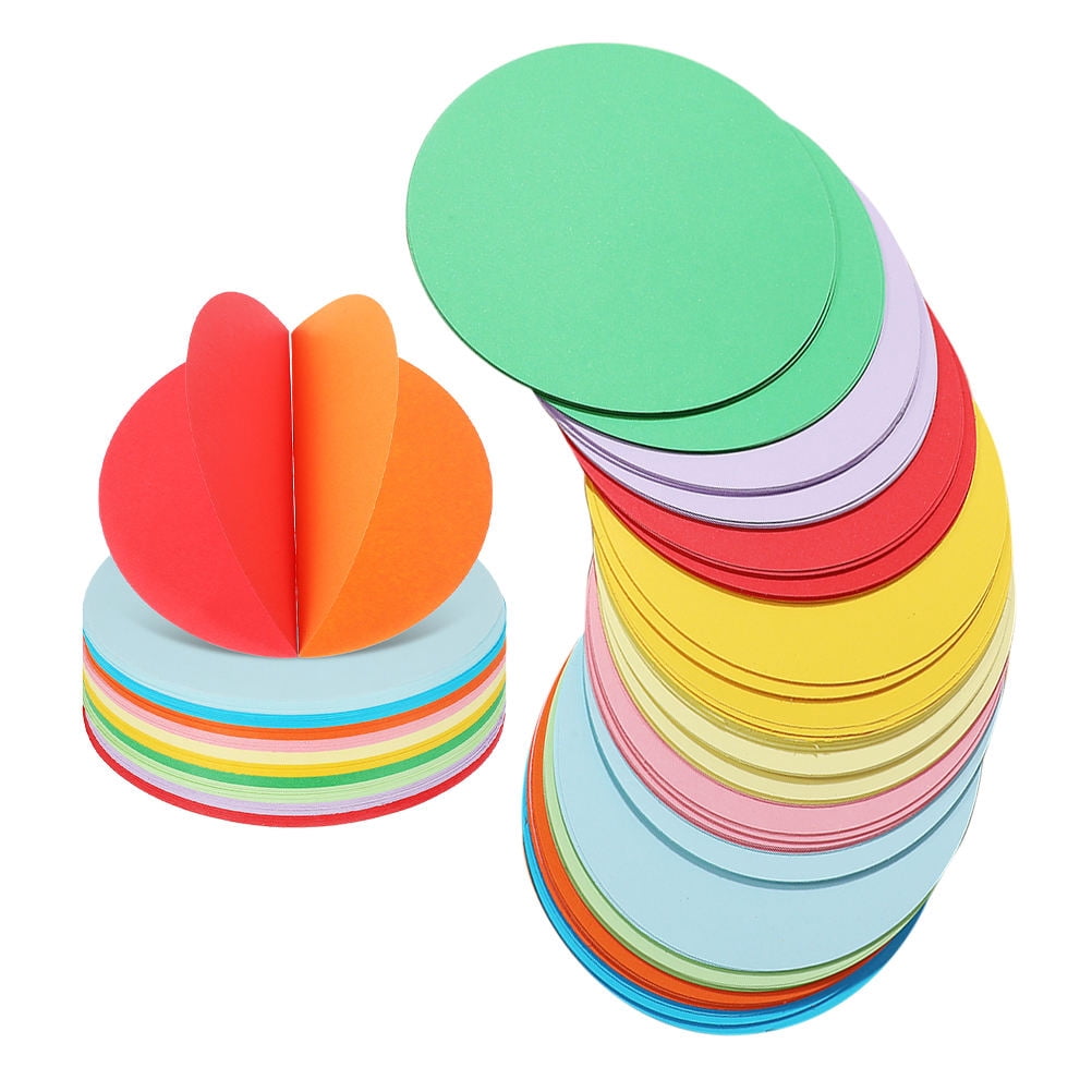 SEWCHICS 500 Pieces Double-Sided Origami Paper in Round Shapes, Easy to ...