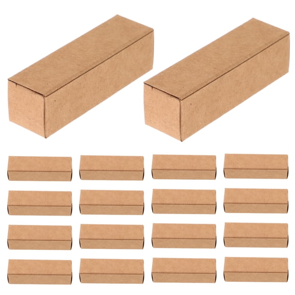 SEWCHICS 50Pcs Makeup Packaging Box Paper Material Khaki for Lip Gloss and Essential Oils