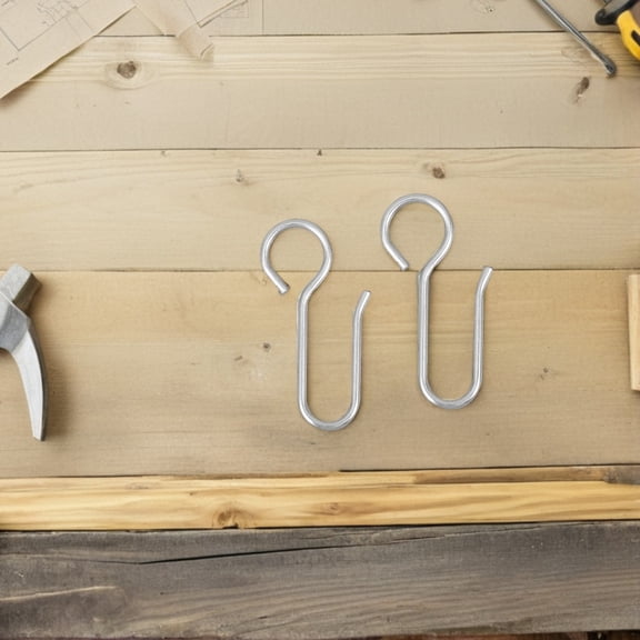 SEWCHICS Steel Zinc Plated Curtain Hooks Aesthetic Design for Ceiling Tracks Home 50Pcs