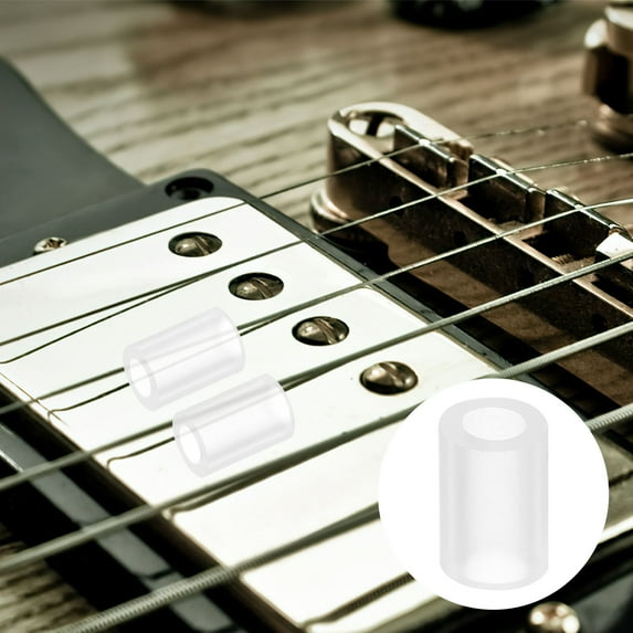 SEWCHICS 50Pcs Precision Fit Rubber Protective Sleeve for Guitar Pickups Enhancing Sound Performance