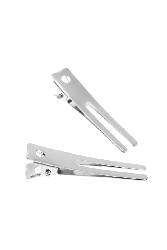 50 Pieces Double Prong Alligator Hair Clips Metal Hair Styling Accessories