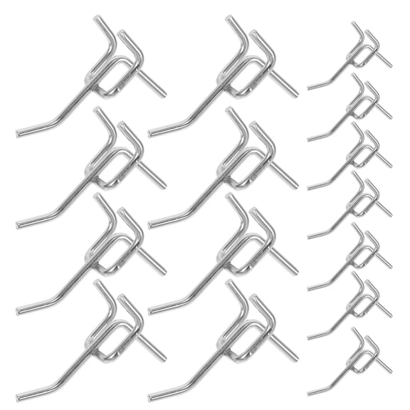 SEWCHICS 50 Pcs Pegboard Hooks Heavy Duty Electroplated Coating Pegboard Hangers for Tool and Equipment Organization