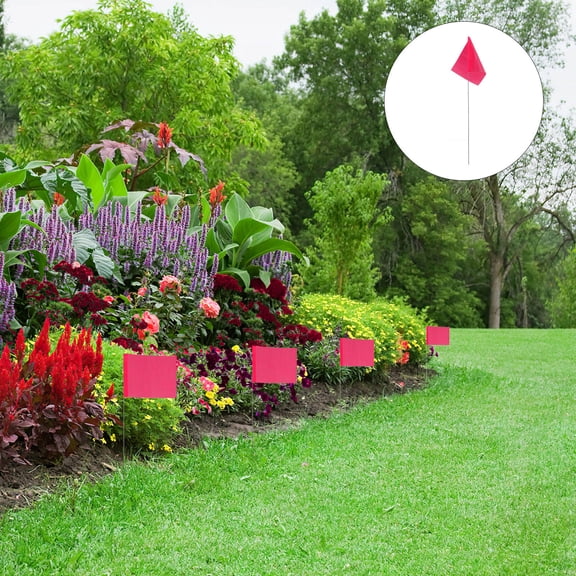 SEWCHICS 50Pcs Outdoor Lawn Flags for Garden Marking and Irrigation Visibility