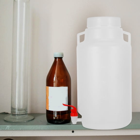 SEWCHICS Plastic Spigot Jug with Fine Workmanship for Convenient Laboratory Water Dispensing Multicolor