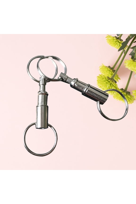 5Pack Key Ring Carabiner Iron Alloy Quick Release Keychains For Women