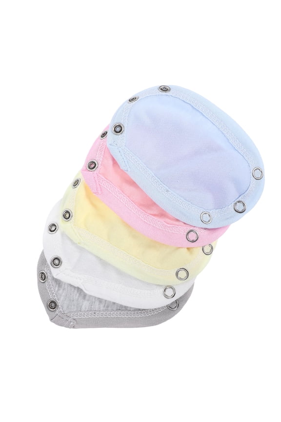 5-Pack Bodysuit Extenders with Snap Closures, Assorted Colors, Comfortable and Breathable for Everyday Wear