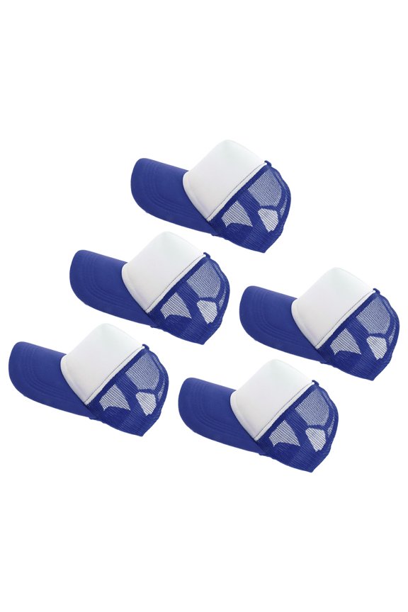 5Pcs Mesh Baseball Caps Blank Sublimation Hats Lightweight Polyester for Everyday Use