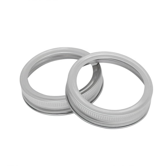 SEWCHICS 5-Pack Plated Metal Jar Lids and Screw Bands for Kitchen Use and Sprouting Jars