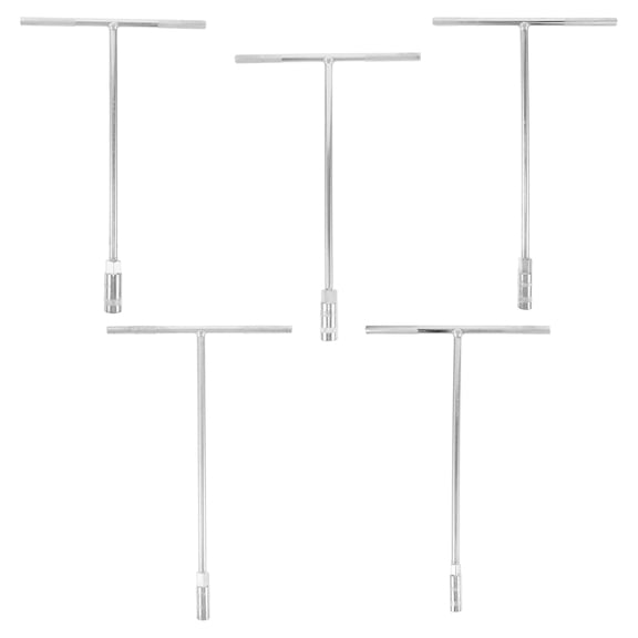 SEWCHICS 5Pcs Portable T Handle Socket Wrench High Carbon Steel with Comfortable Grip for Repair