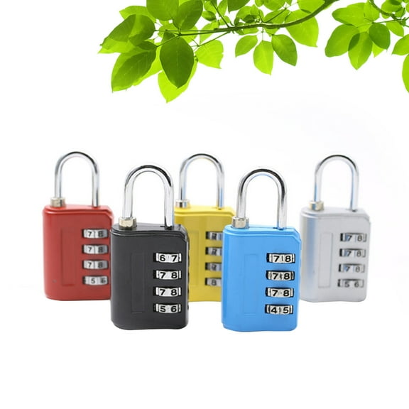 SEWCHICS 5-Pack Zinc Alloy Luggage Locks with 4-Digit Combination for Suitcase, Travel, and Outdoor Security