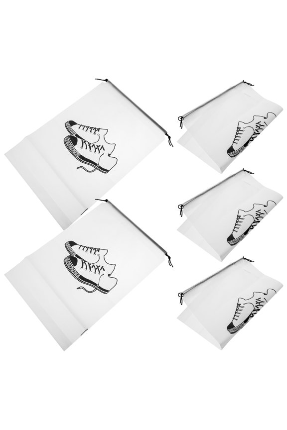 5Pcs Boot Bags for Travel Drawstring Design Waterproof for Closet Organization