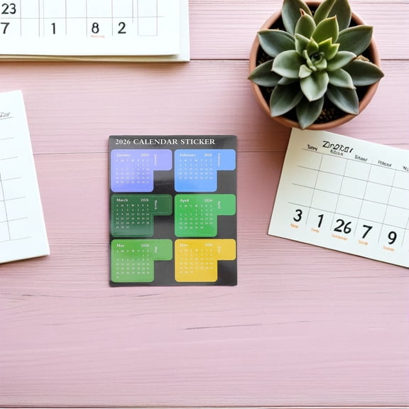 SEWCHICS 5Sets Strong Adhesive Monthly Planner Tabs Calendar Label Stickers for Scheduling