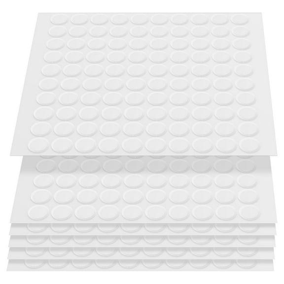 SEWCHICS 600Pcs Double Sided Adhesive Dots White Sticky Craft Glue Points Removable Clear Tape for Wall Hanging