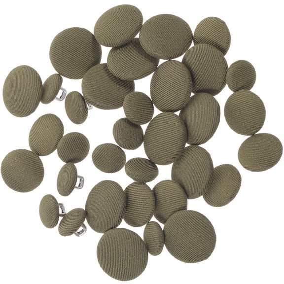 SEWCHICS Vintage Green Polyester Buttons for Shirts Hats Sweaters Crafts 60 Pieces Sewing Accessories