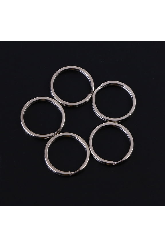 60-Pack Round Key Keychain Connectors for Crafts and Accessories