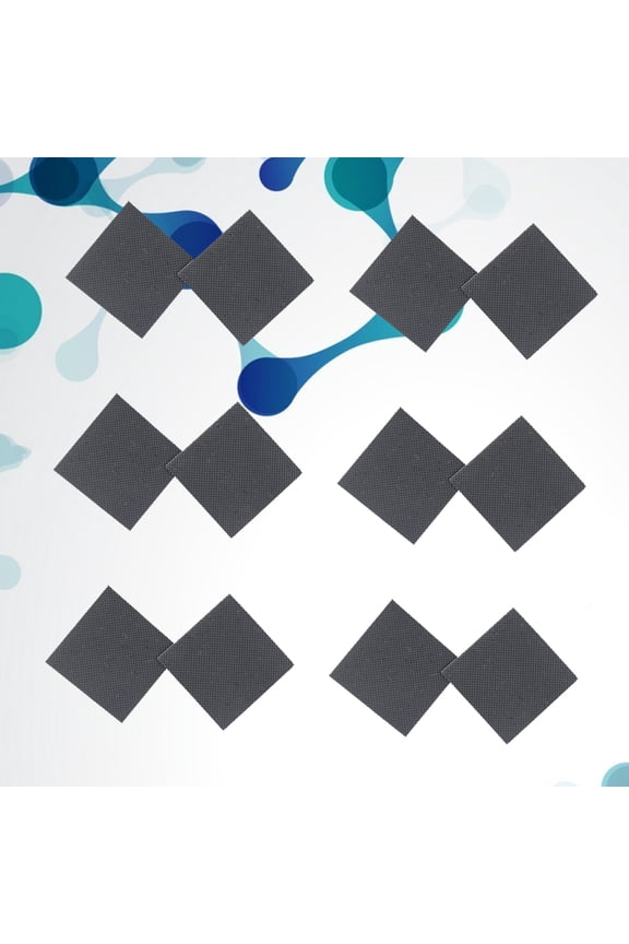 6 Pairs Black Anti- Shoe Pads with Strong Adhesive for Enhanced Grip on Ice and Slippery